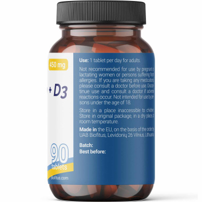 Kalcijs un D3 vitamīns