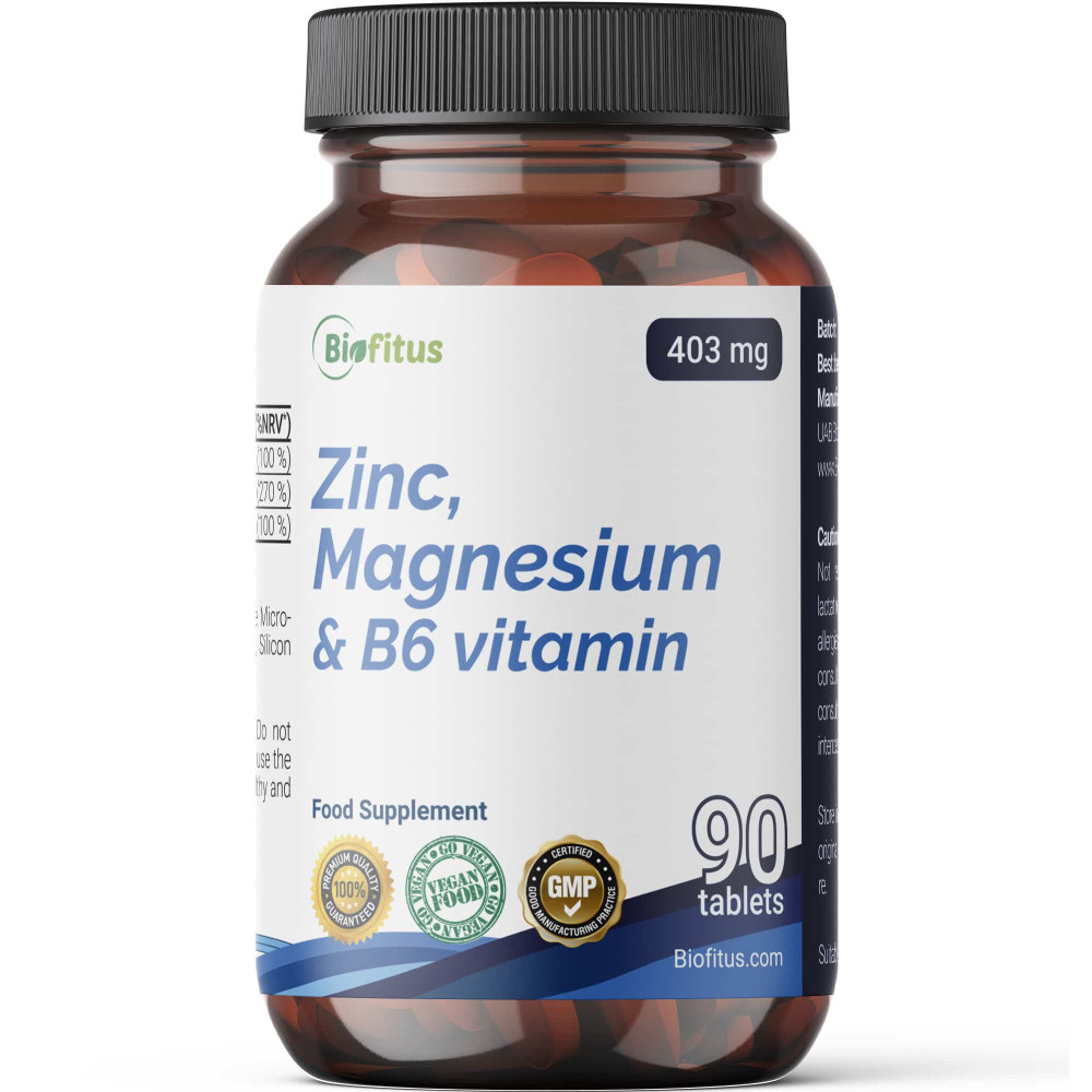 Cinks, magnija un B6 vitamīns