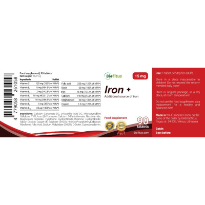 Uztura bagātinātājs ar dzelzi