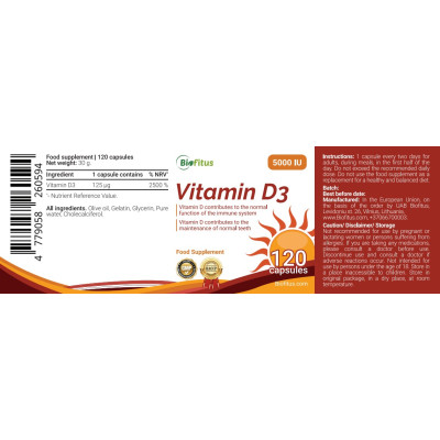 D3 vitamīns 5000