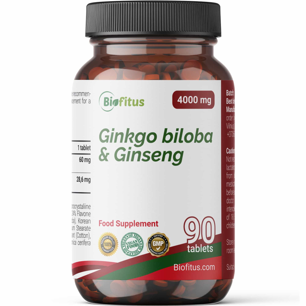 Ginkgo un žeņšeņa ekstrakts