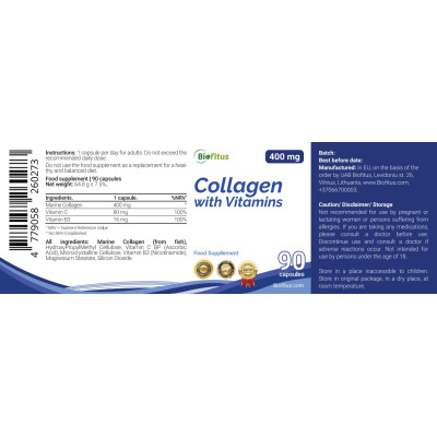 Jūras kolagēns un vitamīni