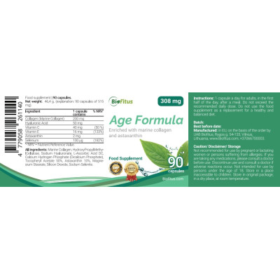 Pretnovecošanās formula