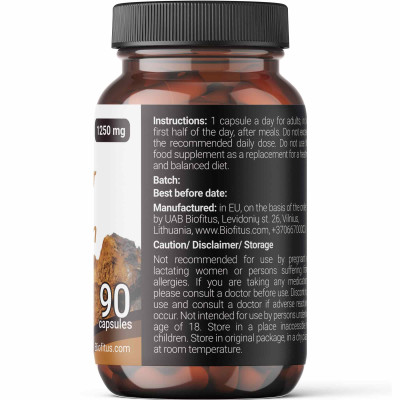 Čagas sēņu ekstrakts 1250