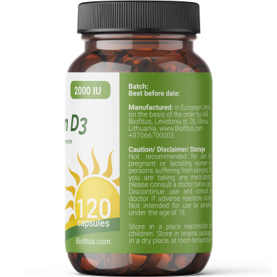 D3 vitamīns 2000 SV